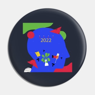 2022 New Year Resolution Pin