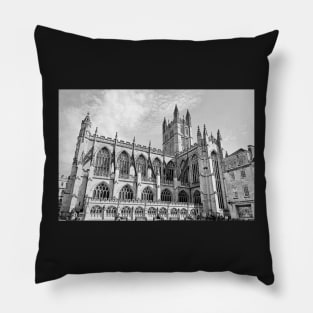 Monochrome Bath Abbey Pillow