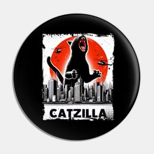 Catzilla King Of Monster Pin