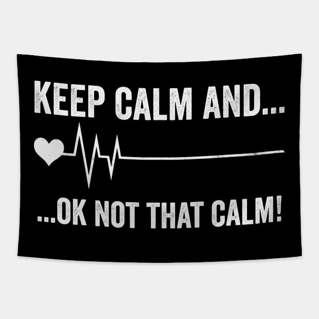 Heart Attack Survivor Funny Heart Surgery Quotes Tapestry by Visual Vibes