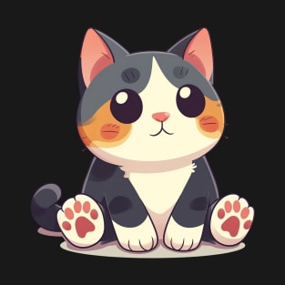 Super Cute Kawaii Cat T-Shirt