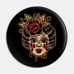 Traditional sadgirl Pin