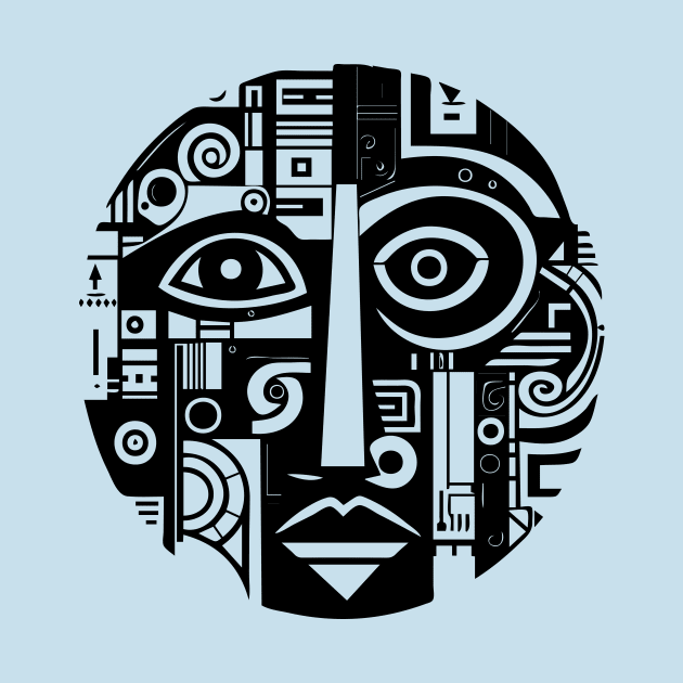 Pop Art Abstract Face by n23tees