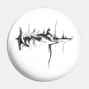 sound wave graphic audiology ear doctor Pin