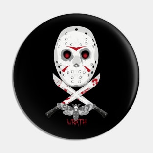 wrath Friday 13th Pin