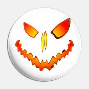 Spooky Jack O Lantern Face Pin