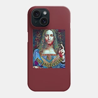 You are Blessed (Christ blessing signed hand) Phone Case