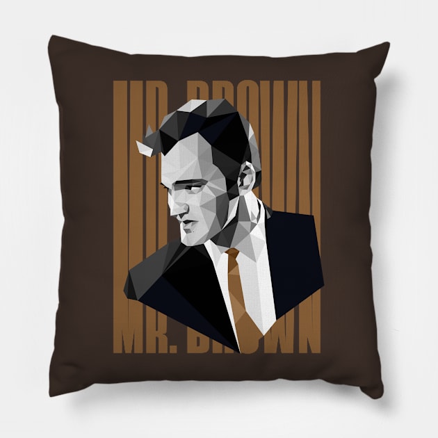 MR BROWN Pillow by aye_artdg