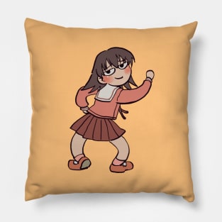 smug tomo meme azumanga daioh Pillow