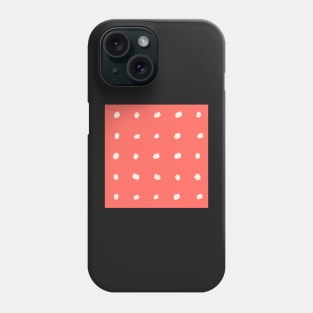 Dot Pattern on Coral Phone Case