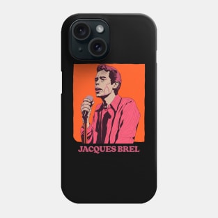 Jacques Brel ∆ Retro Fan Design Phone Case