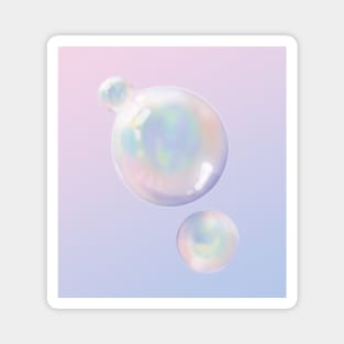 Iridescent Bubbles Magnet