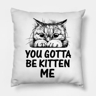 YOU GOTTA BE KITTEN ME Pillow