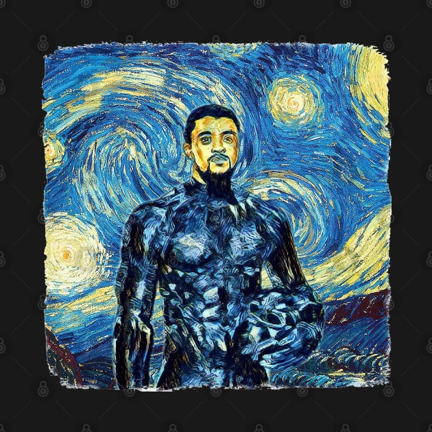 Black panther Van Gogh Style by todos