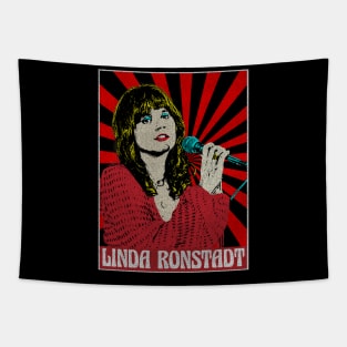 Linda Ronstadt 80s Pop Art Fan Art Tapestry