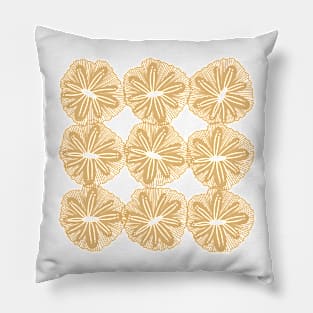 Yellow Sea anemones Pillow