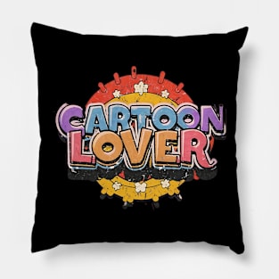 Vibrant Nostalgia: Cartoon Lover's 80s Revival Pillow