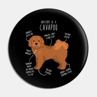 Cavapoo Dog Anatomy Pin