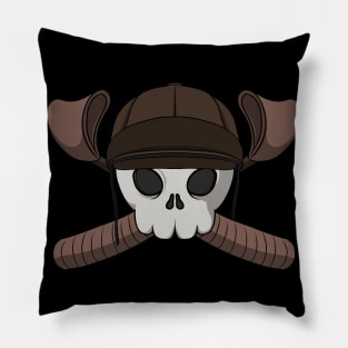 Jockeys crew Jolly Roger pirate flag (no cption) Pillow