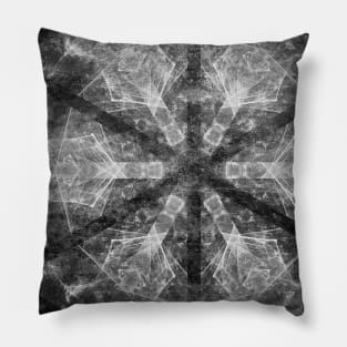 Magical black and white mandala 007 Pillow