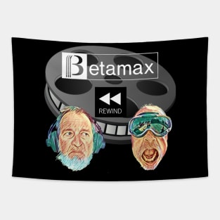 Betamax Rewind Latest Logo Tapestry