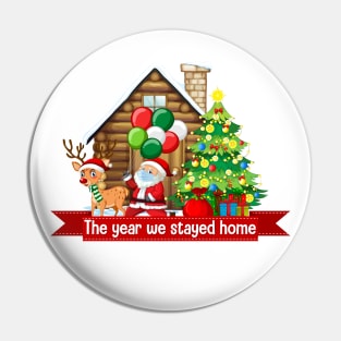 The year we stayed home christmas Pin