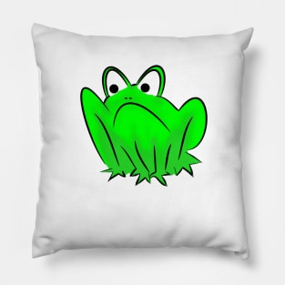 Grumpy frog Pillow