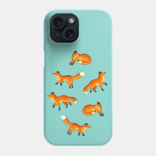 Free Frolicking Foxes Phone Case