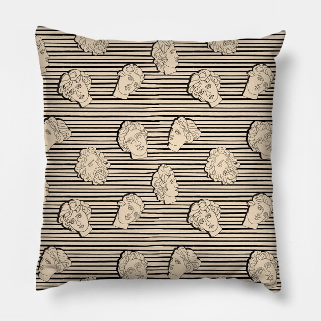 Greek pattern Pillow by Milatoo