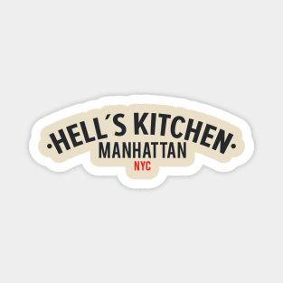 New York Manhattan Hell´s Kitchen - Hell´s Kitchen Logo - Hell´s Kitchen Style Magnet