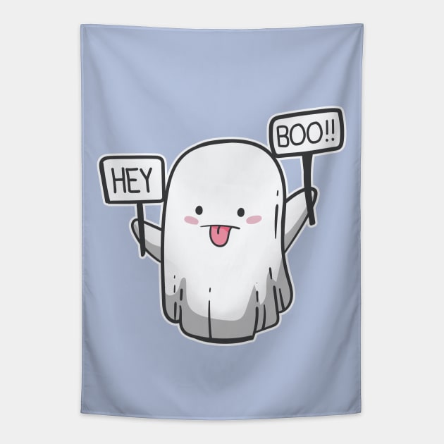 Hey Boo Tapestry by ArtStopCreative