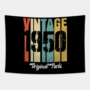 Vintage 1950 Original Parts Retro Vintage Birthday Gifts 70s Tapestry