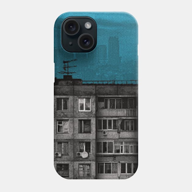 POST-SOVIET PANELKA // Typical russian panel houses Phone Case by MSGCNS