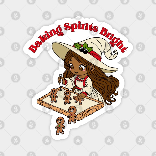 Baking Spirits Bright Witch Magnet by H. R. Sinclair