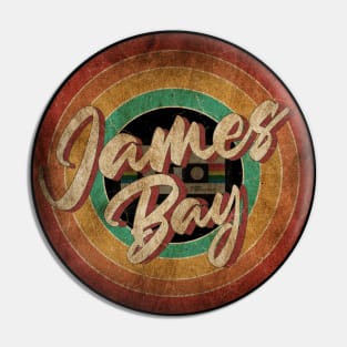 James Bay Vintage Circle Art Pin