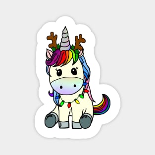 Christmas Unicorn Magnet