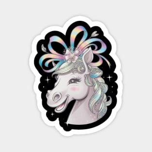 Cute Horse of 150st Derby Day with Hat Magnet
