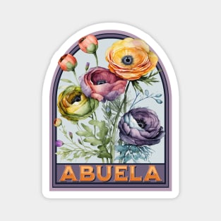 Abuela Vintage Floral Grandmother Magnet