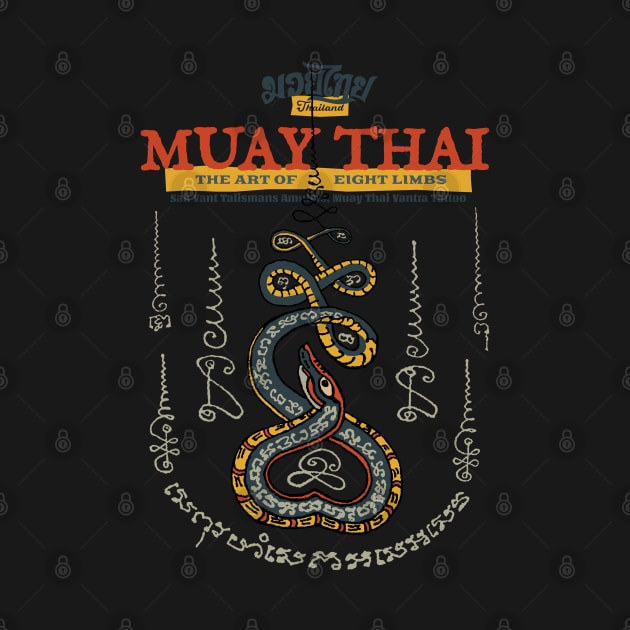 Muay Thai Tattoo Snake by KewaleeTee