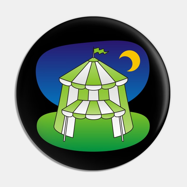 Green Circus Tent Pin by sifis