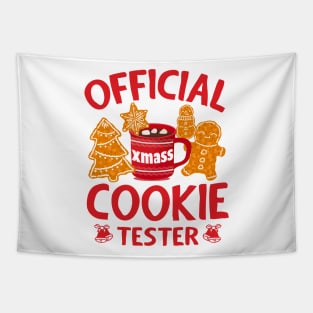 Official Cookie Tester Shirt Christmas Baking Team Holiday Tapestry