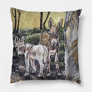 Baby Donkey with Mother Pillow