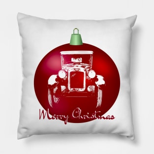 Austin Seven British vintage car monoblock Christmas ball special edition Pillow