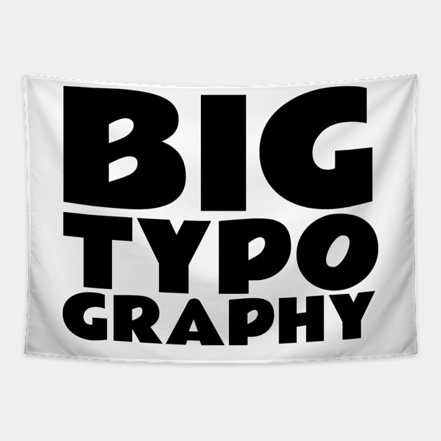 big typography Tapestry by FromBerlinGift