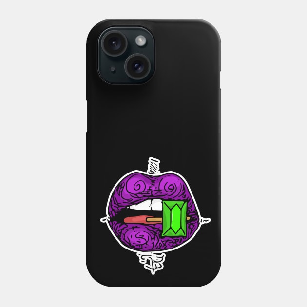 purple lips Phone Case by Gumdrop