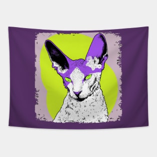 Cornish Rex Pop Art - Cat Lover Gift Tapestry