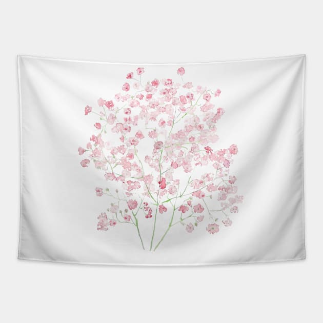 Pink flower tapestry new arrivals