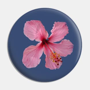 Pink Hibiscus  flower Pin