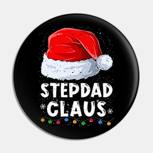 Stepdad Claus Christmas Santa Family Matching Pajama Pin
