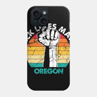 Oregon black lives matter political protest Phone Case